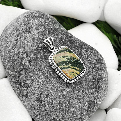 Natural Unakite Pendant P-1052 SDP108949