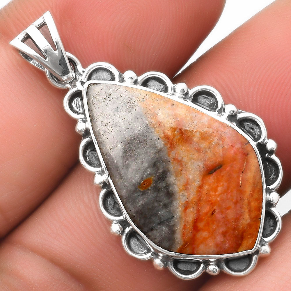 Natural Polygram Jasper Pendant P-1080 SDP108962