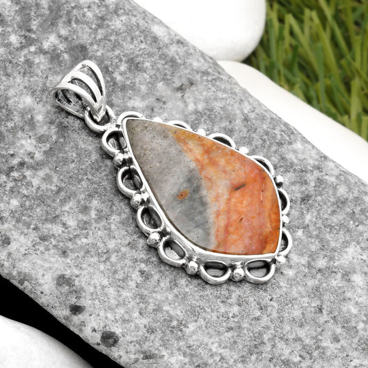 Natural Polygram Jasper Pendant P-1080 SDP108962