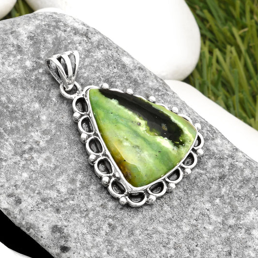 Natural Chrome Chalcedony Pendant P-1080 SDP108966