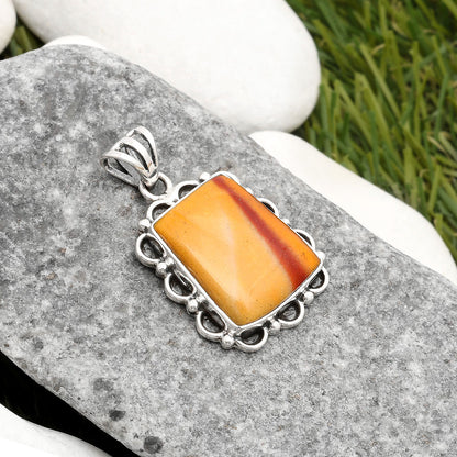 Natural Red Mookaite Pendant P-1080 SDP108982