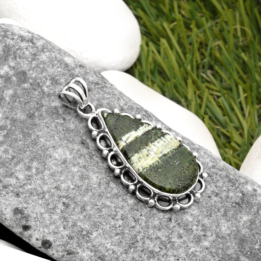 Natural Chrysotile Pendant P-1080 SDP108989