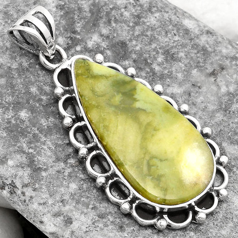 Natural Serpentine Pendant P-1080 SDP109008