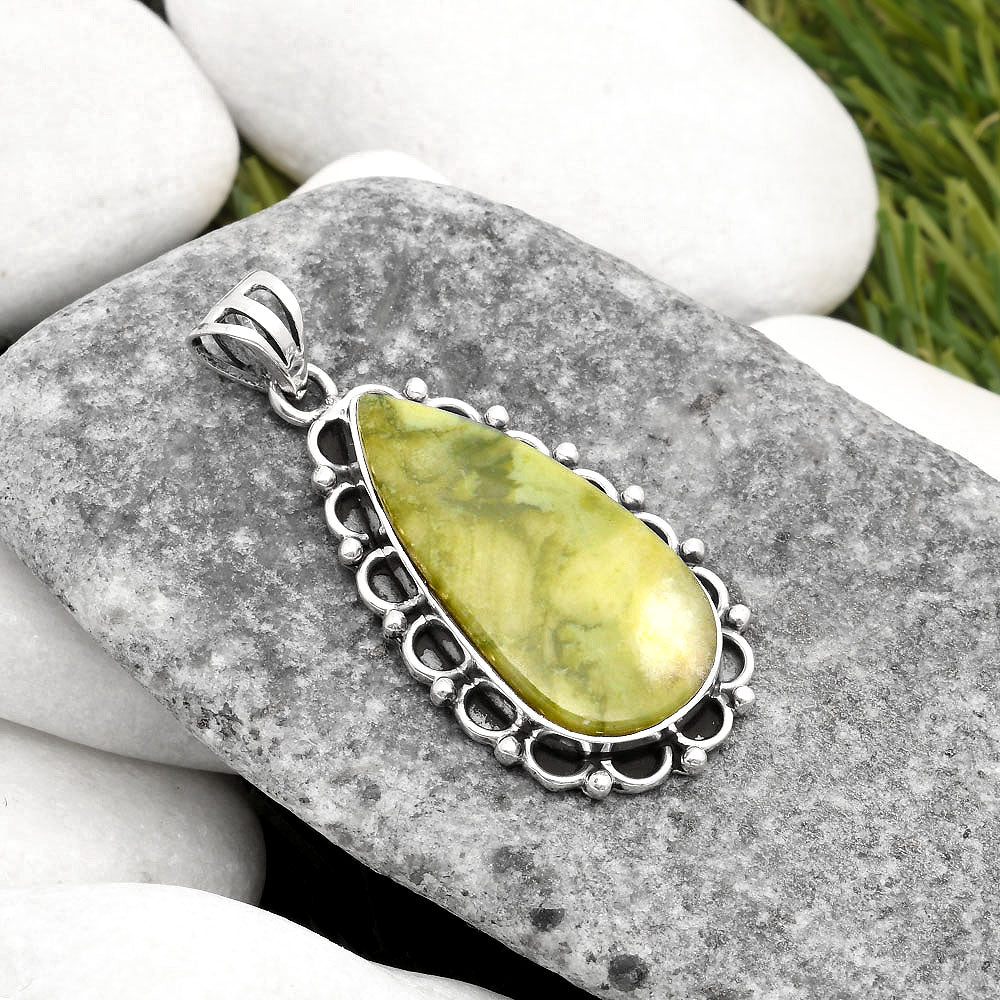 Natural Serpentine Pendant P-1080 SDP109008