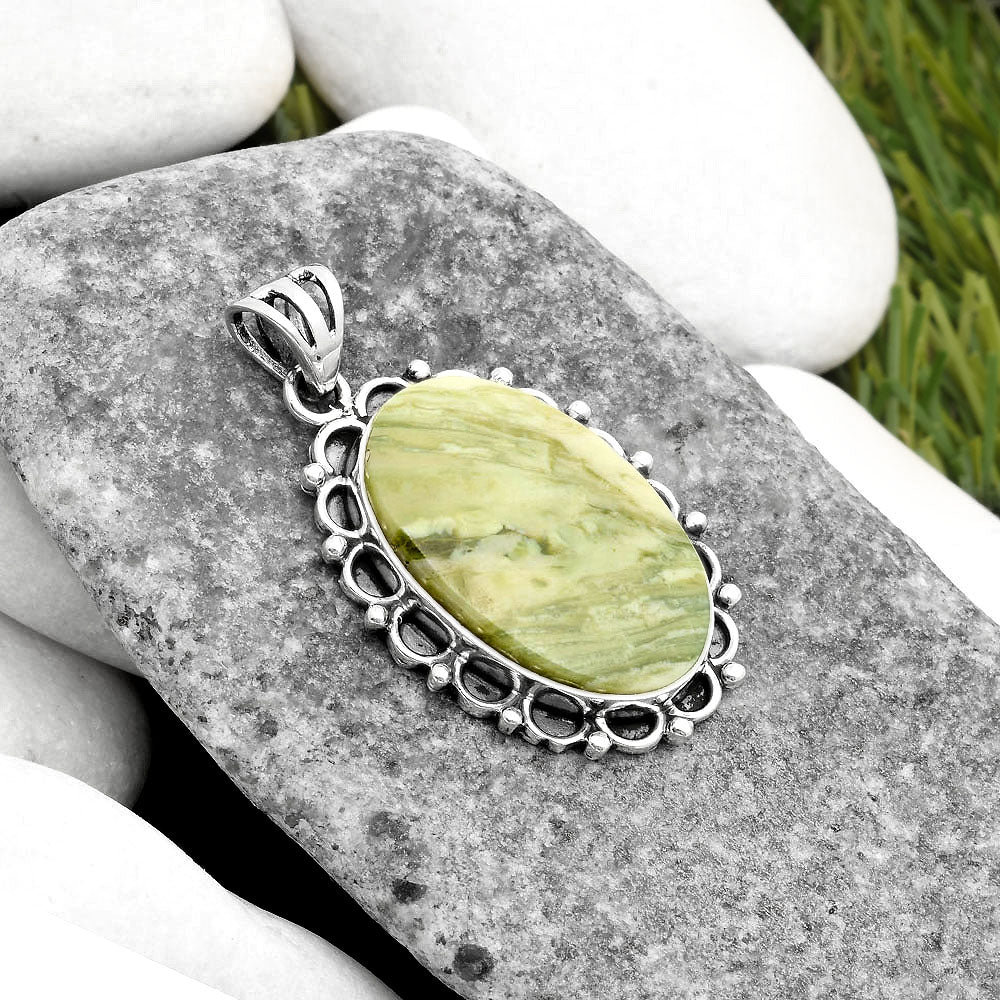 Natural Serpentine Pendant P-1080 SDP109011