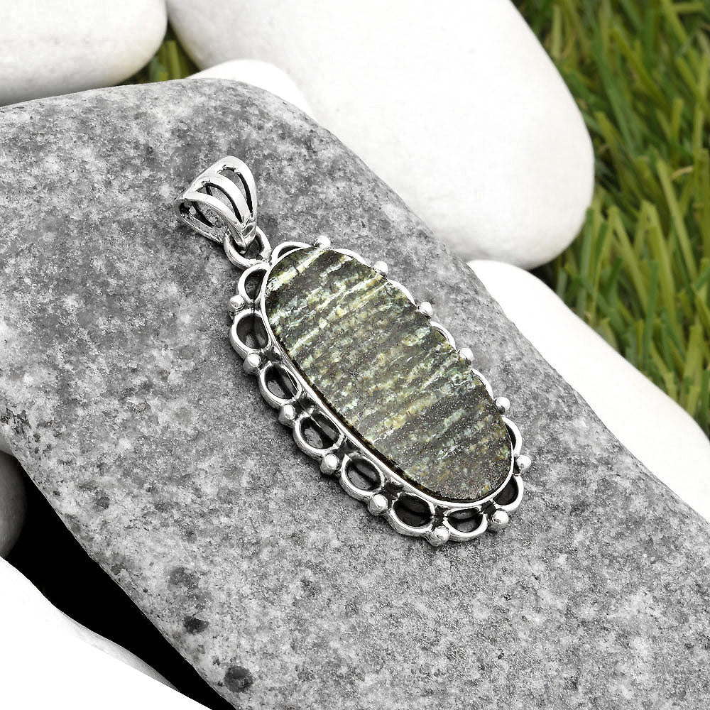 Natural Chrysotile Pendant P-1080 SDP109015