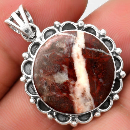 Natural Coffee Zebra Jasper Pendant P-1080 SDP109016