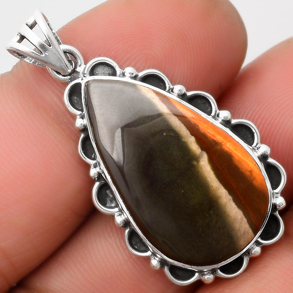 Natural Polygram Jasper Pendant P-1080 SDP109036