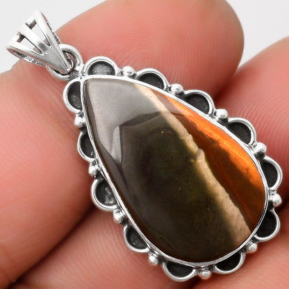Natural Polygram Jasper Pendant P-1080 SDP109036