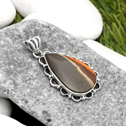 Natural Polygram Jasper Pendant P-1080 SDP109036