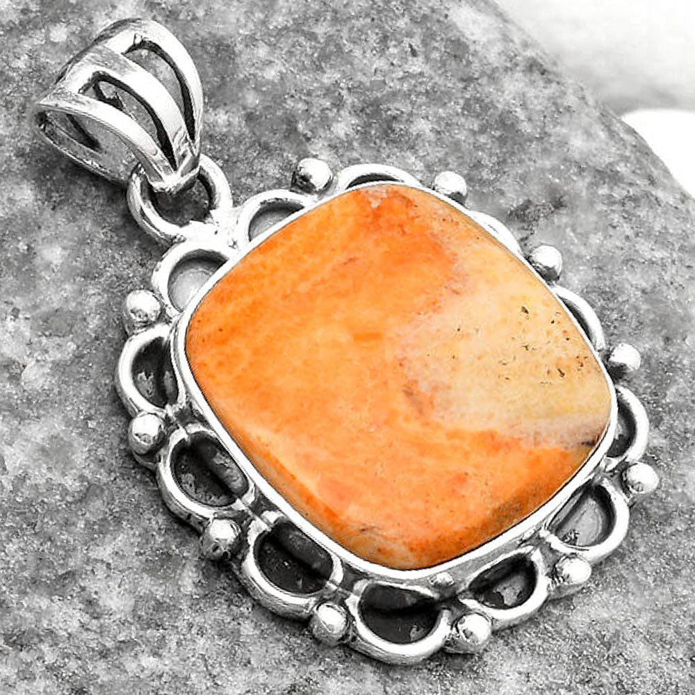 Natural Coral Jasper Pendant P-1080 SDP109039