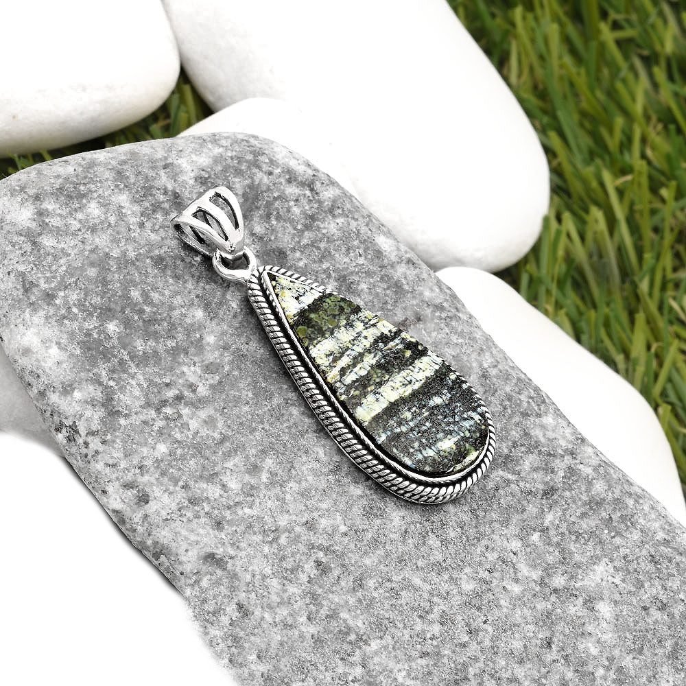 Natural Chrysotile Pendant P-1056 SDP109088