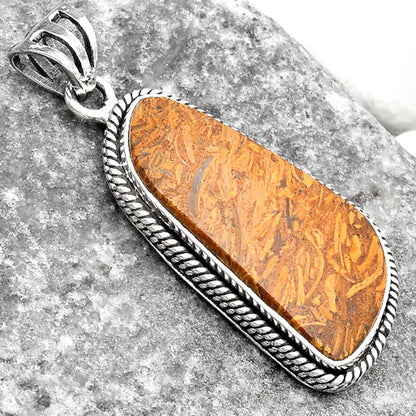 Natural Coquina Fossil Jasper - India Pendant P-1056 SDP109092