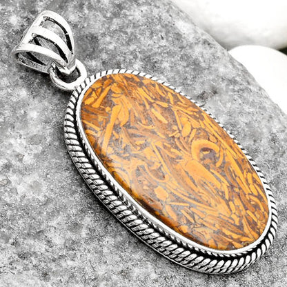 Natural Coquina Fossil Jasper - India Pendant P-1056 SDP109096