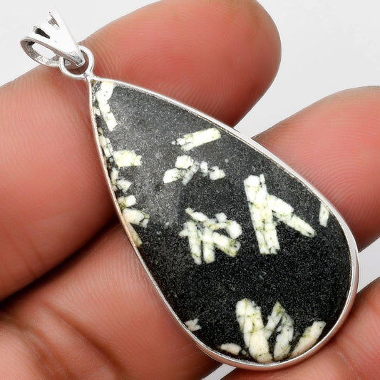 Natural Hornblende Pendant P-1001 SDP109234