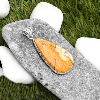 Natural Brecciated Mookaite Pendant P-1001 SDP109242