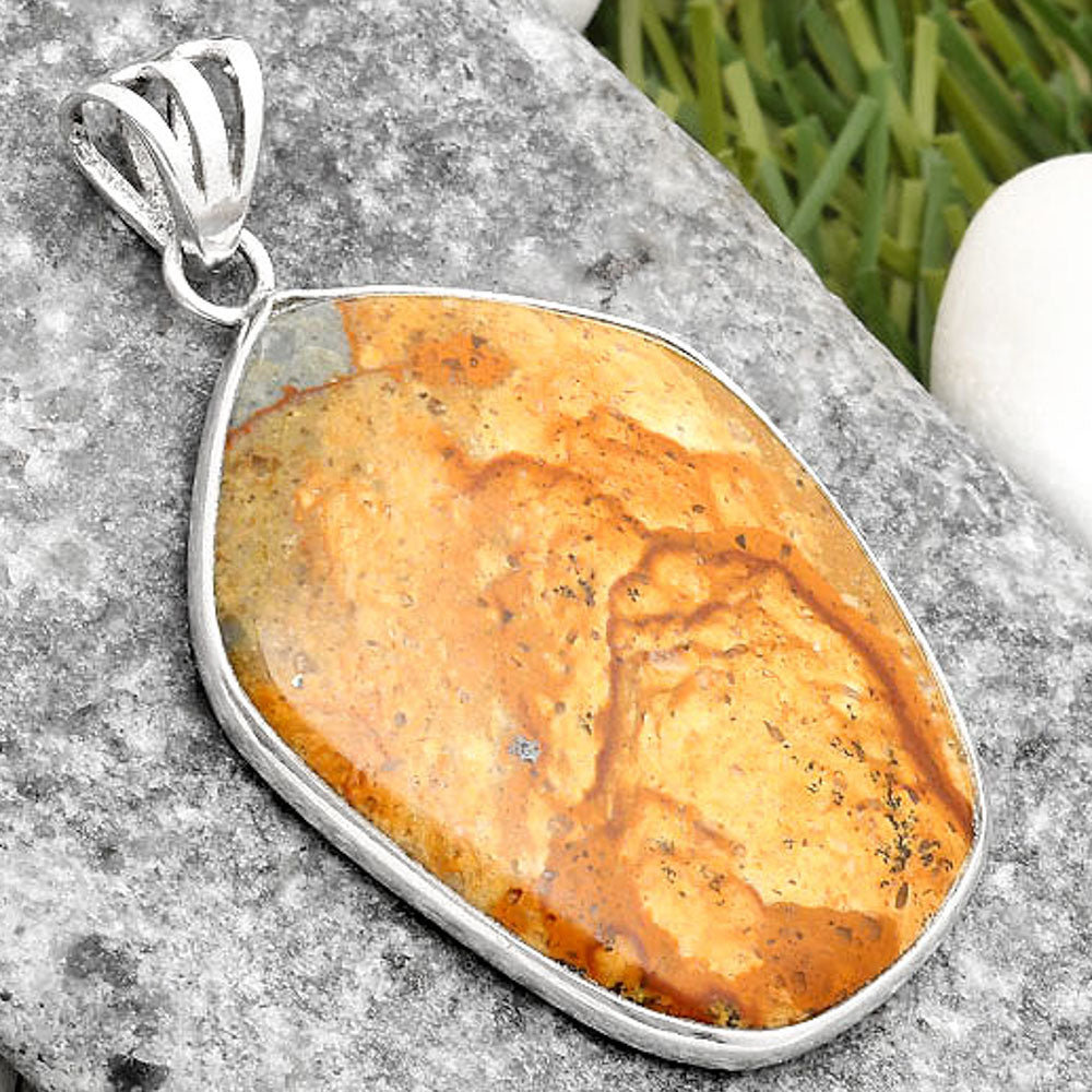 Natural Picture Jasper Pendant P-1001 SDP109294