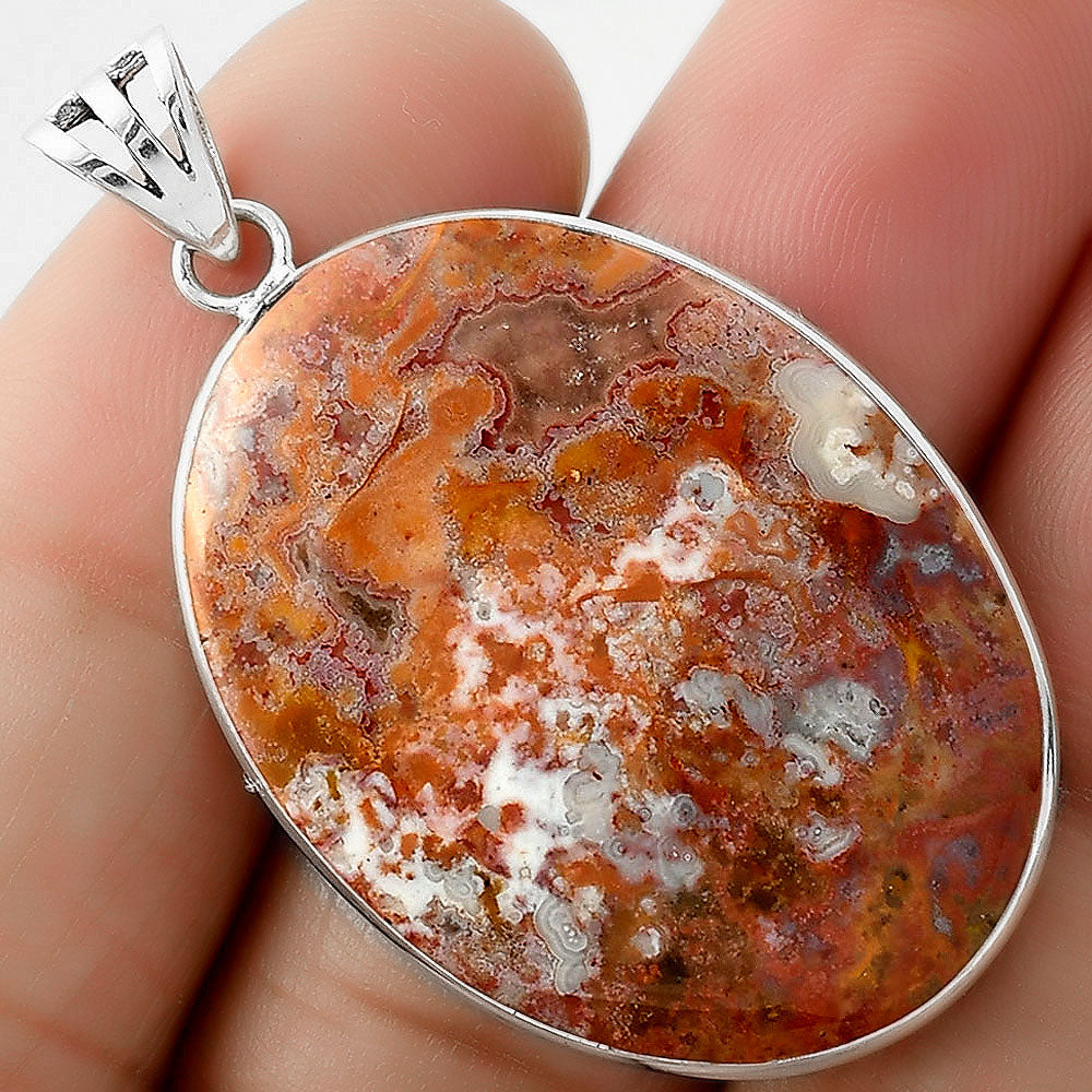 Natural Red Moss Agate Pendant P-1001 SDP109388