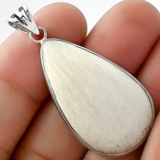 Natural White Scolecite Pendant P-1001 SDP109406