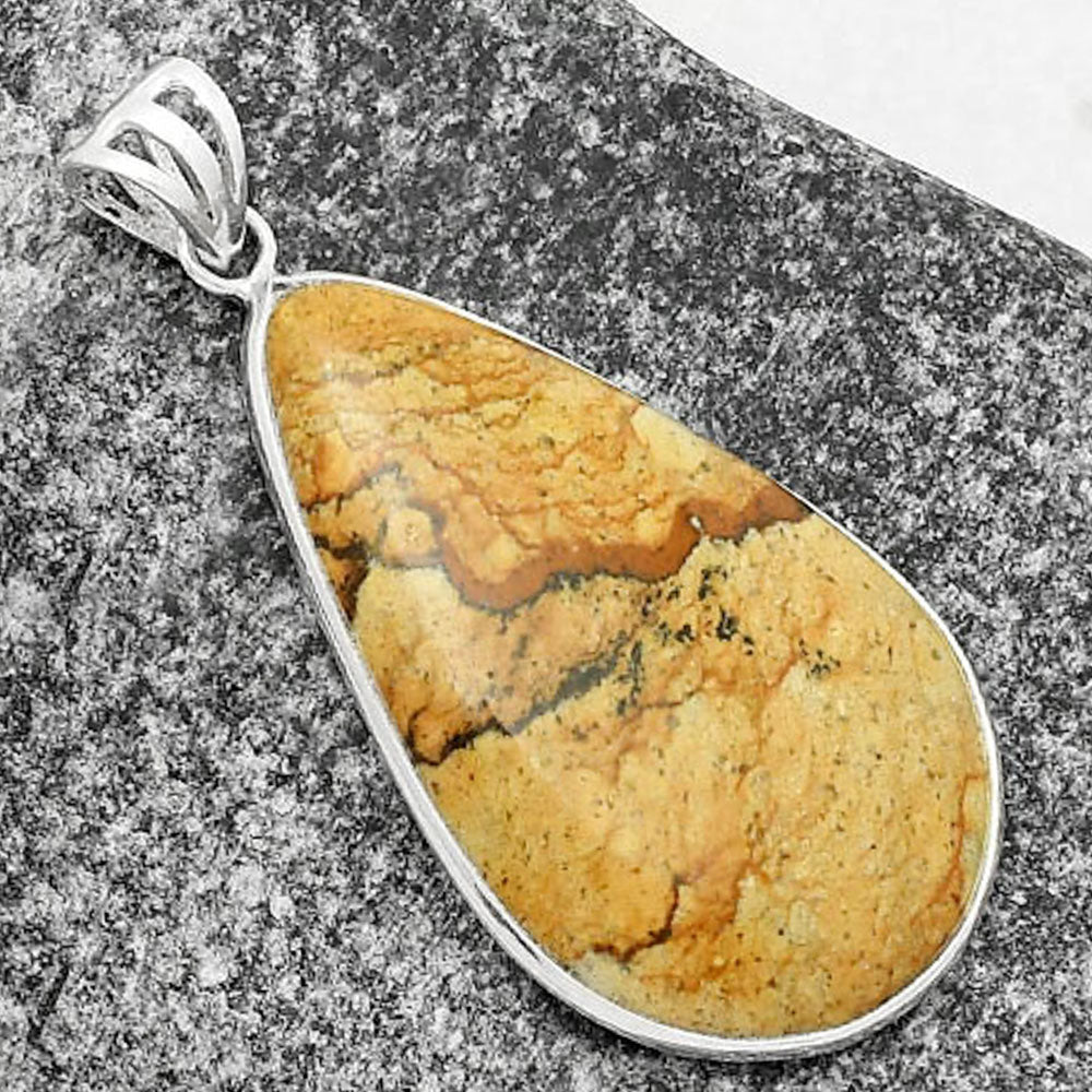 Natural Picture Jasper Pendant P-1001 SDP109419