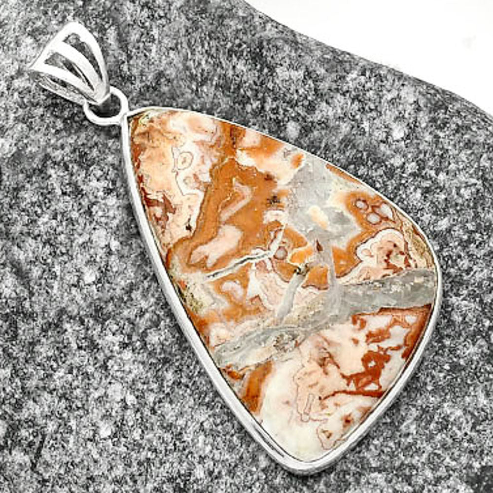 Natural Rosetta Picture Jasper Pendant P-1001 SDP109467