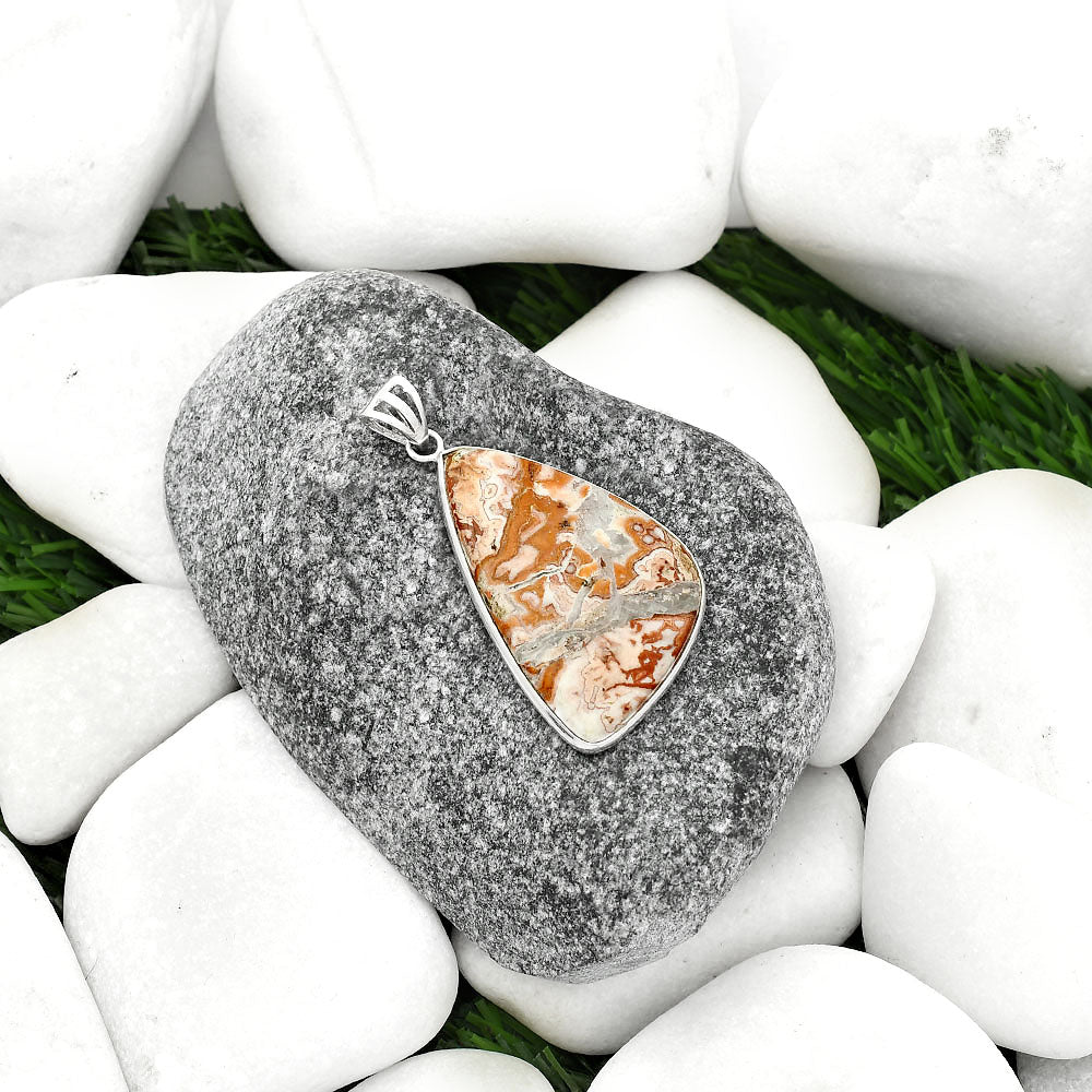 Natural Rosetta Picture Jasper Pendant P-1001 SDP109467