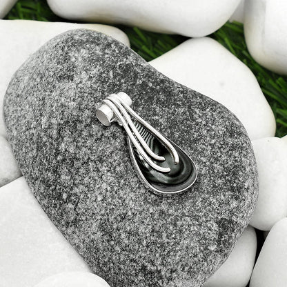 Crown Of Silver Psilomelane - Black Malachite Pendant P-1675 SDP109584