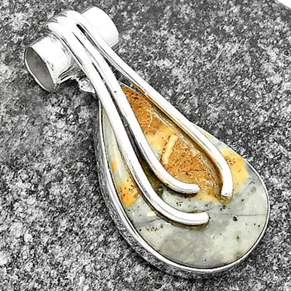 Natural Maligano Jasper - Indonesia Pendant P-1675 SDP109589
