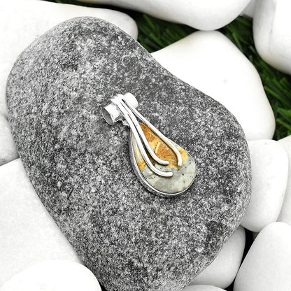Natural Maligano Jasper - Indonesia Pendant P-1675 SDP109589