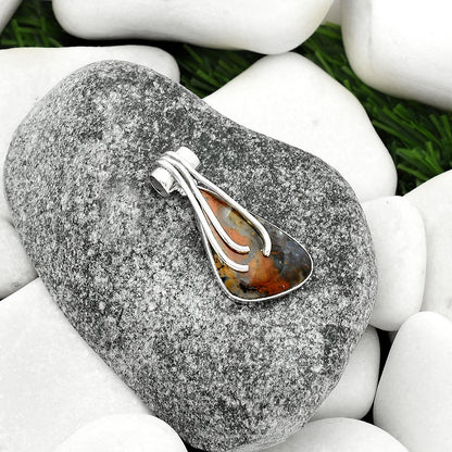 Natural Texas Moss Agate Pendant P-1675 SDP109590