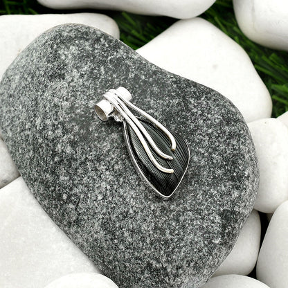 Crown Of Silver Psilomelane - Black Malachite Pendant P-1675 SDP109594