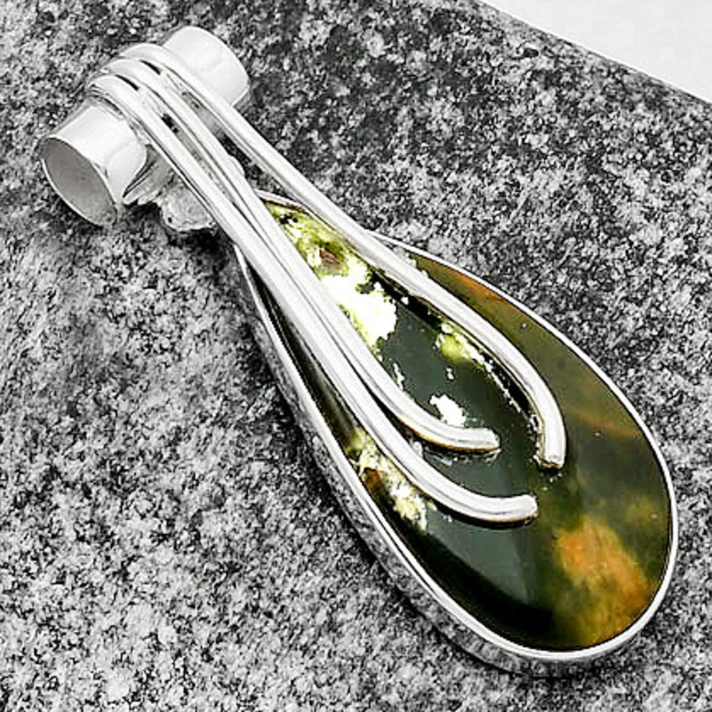 Natural Chrome Chalcedony Pendant P-1675 SDP109600