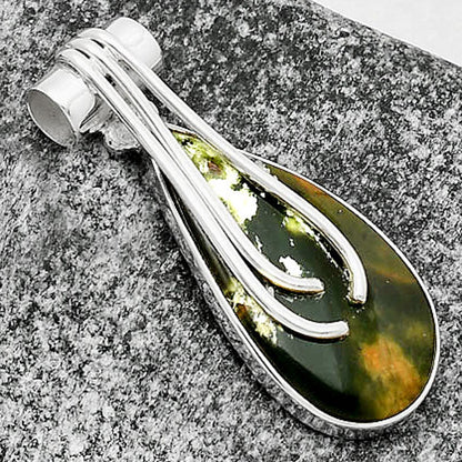 Natural Chrome Chalcedony Pendant P-1675 SDP109600