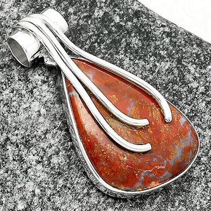 Natural Red Moss Agate Pendant P-1675 SDP109602