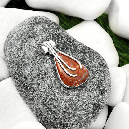 Natural Red Moss Agate Pendant P-1675 SDP109602
