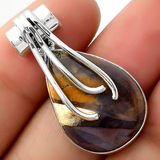 Natural Purple Cow Jasper Pendant P-1675 SDP109607