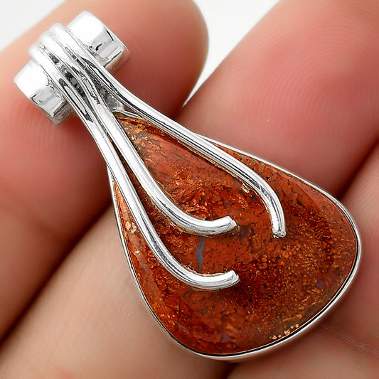 Natural Red Moss Agate Pendant P-1675 SDP109608