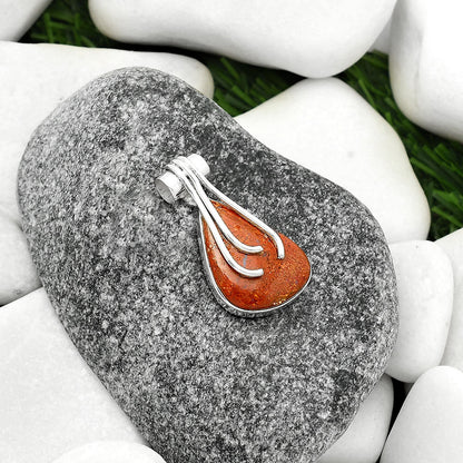 Natural Red Moss Agate Pendant P-1675 SDP109608