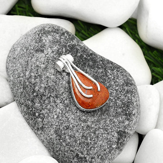 Natural Red Moss Agate Pendant P-1675 SDP109608