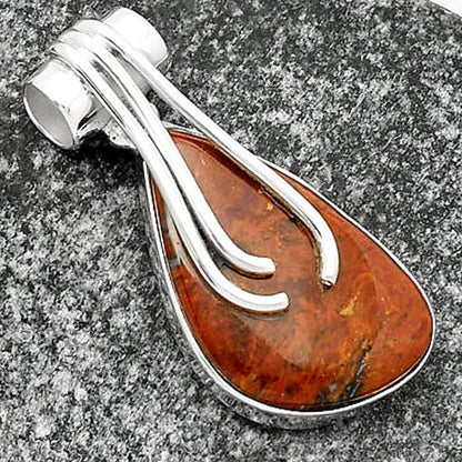 Natural Red Moss Agate Pendant P-1675 SDP109609