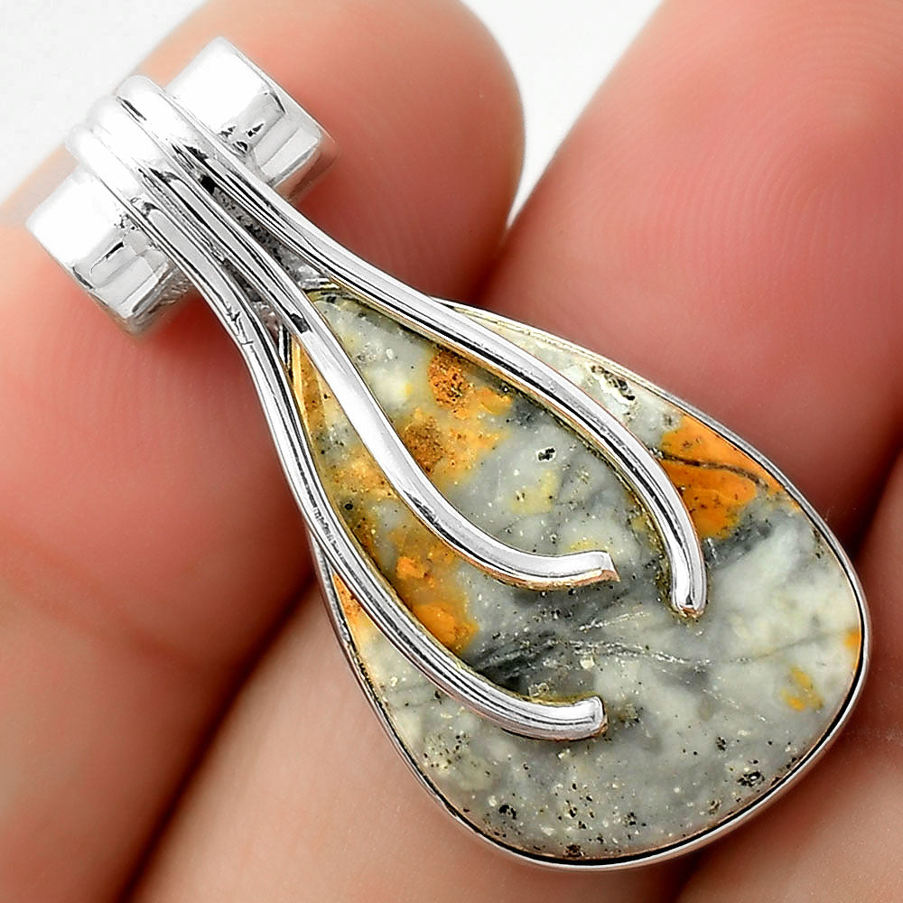 Natural Maligano Jasper - Indonesia Pendant P-1675 SDP109610