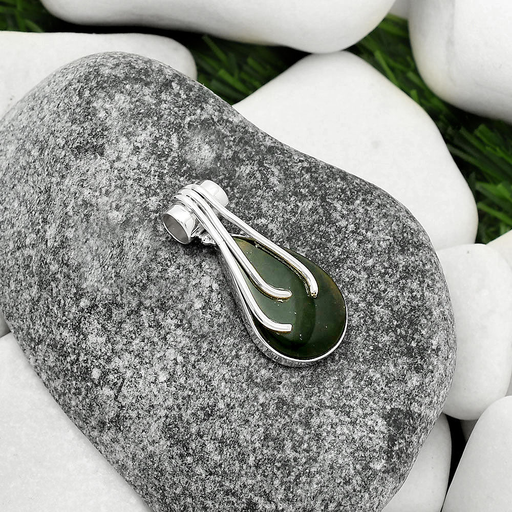 Natural Chrome Chalcedony Pendant P-1675 SDP109611