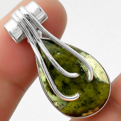 Natural Chrome Chalcedony Pendant P-1675 SDP109617