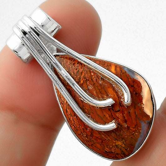 Natural Red Moss Agate Pendant P-1675 SDP109619