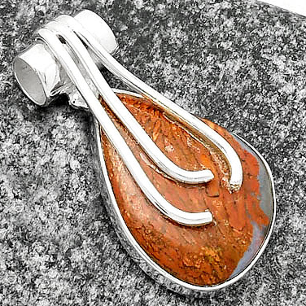 Natural Red Moss Agate Pendant P-1675 SDP109619