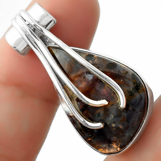 Natural Texas Moss Agate Pendant P-1675 SDP109620