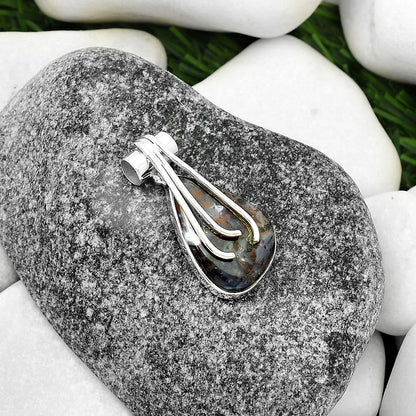 Natural Texas Moss Agate Pendant P-1675 SDP109620