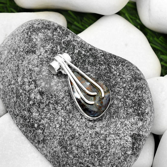 Natural Texas Moss Agate Pendant P-1675 SDP109620