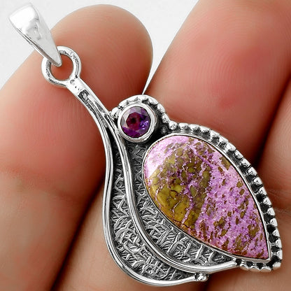 Purpurite - South Africa & Amethyst Pendant P-1467 SDP109635