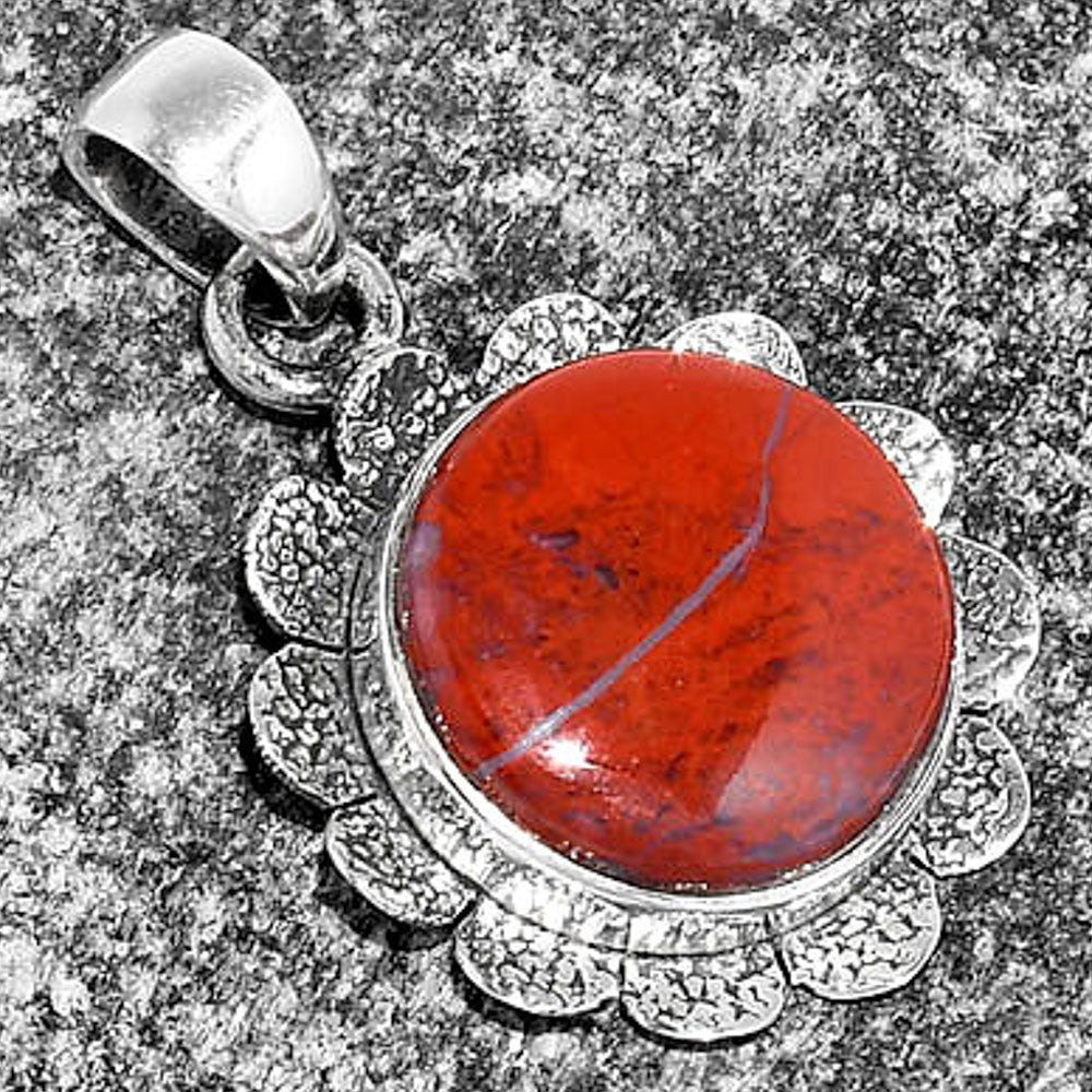 Natural Red Moss Agate Pendant P-1205 SDP109670
